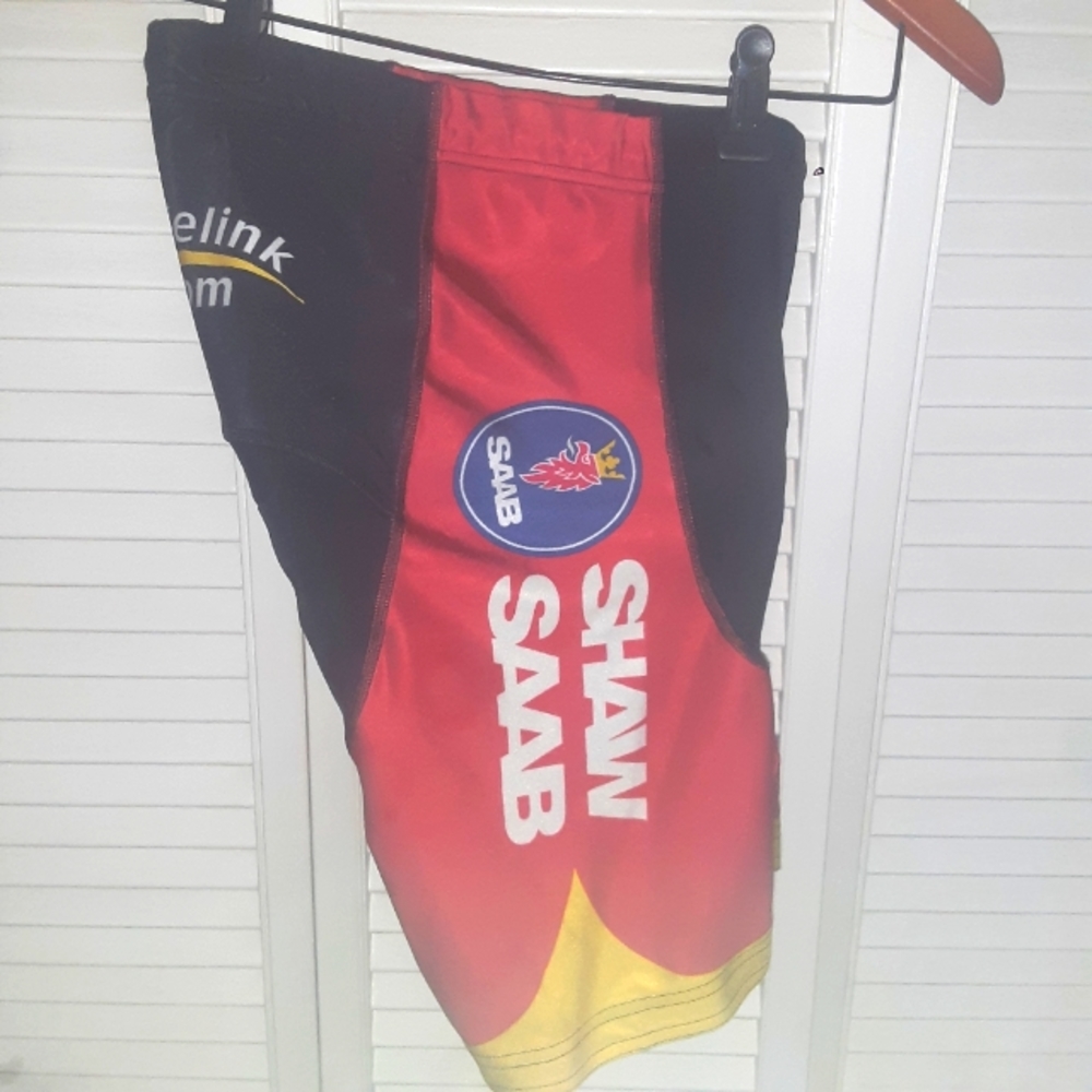 Vintage SAAB Logo Pro Team Replica Cycling Shorts, NOSWOT